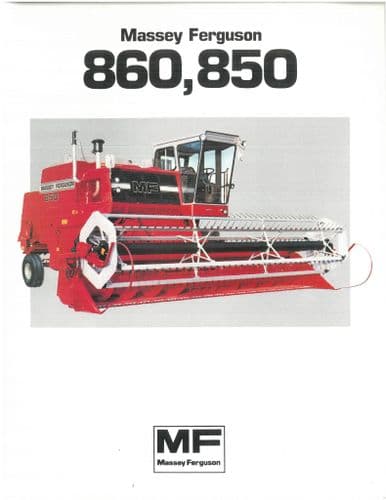 Massey Ferguson Combine MF850 MF860 Brochure - MF 850 860 -