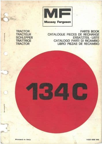 Massey Ferguson Crawler Tractor MF134C Parts Manual - MF 134 C