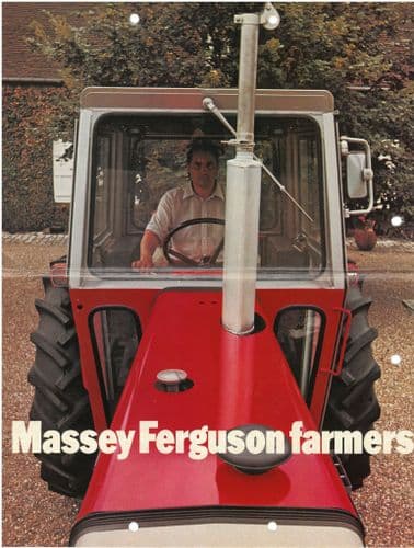 Massey Ferguson Farmers - Keep Ahead of the Field Advert Brochure - Printed 1973 For 1974