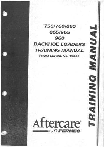 Massey Ferguson Fermec Digger Loader Backhoe 750 760 860 865 965 960 Service Training Manual Terex