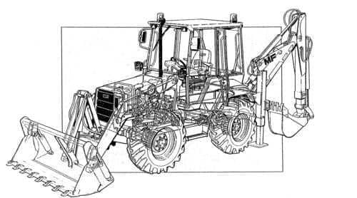Massey Ferguson Fermec Digger Loader Backhoe 750 760 860 865 965 Parts Manual - Terex