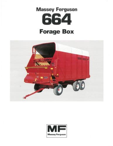 Massey Ferguson Forage Box MF664 Brochure - MF 664