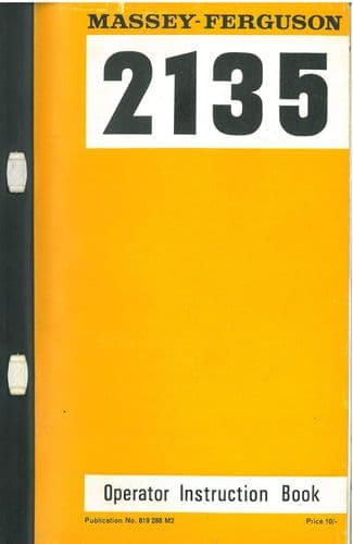 Massey Ferguson Industrial Tractor 2135 Operators Manual - MF2135