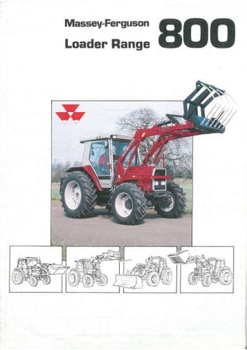 Massey Ferguson Loader Tractor 800 Range - 875 880 880S 885E 888 Brochure
