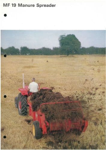 Massey Ferguson MF19 Manure Spreader Brochure - MF 19