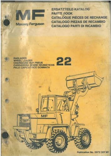 Massey Ferguson MF22 Wheel Loader Parts Manual - MF 22