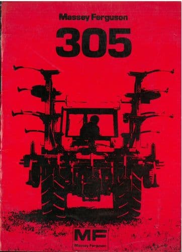 Massey Ferguson MF305 Cultivator Operators Manual - MF 305