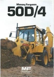Massey Ferguson MF50D Digger Loader Backhoe - All 3 Manuals - Operators, Parts and Workshop Manual