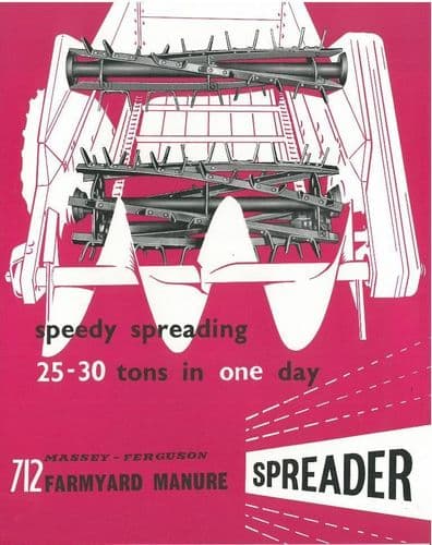 Massey Ferguson MF712 Farmyard Manure Spreader Brochure - MF 712 - Tractor