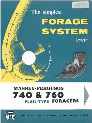 Massey Ferguson MF740 & MF760 Flail- Type Foragers Brochure - MF 740 760