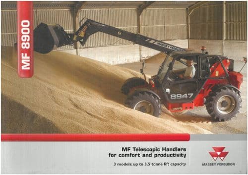 Massey Ferguson MF8900 Series Telescopic Handler - MF8925 MF8926 MF8947 Brochure - MF 8925 8926 8947