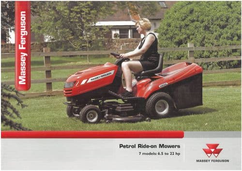 Massey Ferguson Ride-On Mower - Models 2107 2211H 3213H 3216HL 2314 3316HE 3320HE Brochure