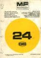 Massey Ferguson Telescopic Telehandler 24 Parts Manual - MF24