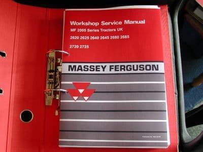 Massey Ferguson Tractor 2620 2625 2640 2645 2680 2685 2720 2725 Service Workshop Manual