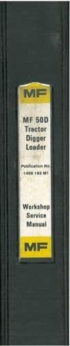 Massey Ferguson Tractor 50D Digger Loader Backhoe Workshop Service Manual - MF50D MF 50 D