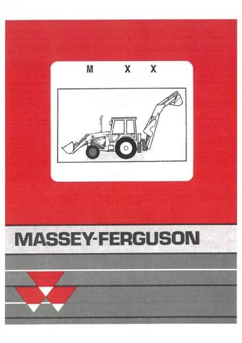 Massey Ferguson Tractor 50H 50HX 60HX Digger Loader Backhoe Parts Manual - MF50H MF50HX MF60HX