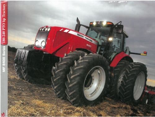 Massey Ferguson Tractor 8400 Series - 8450 8460 8470 8480 Brochure - Lights On