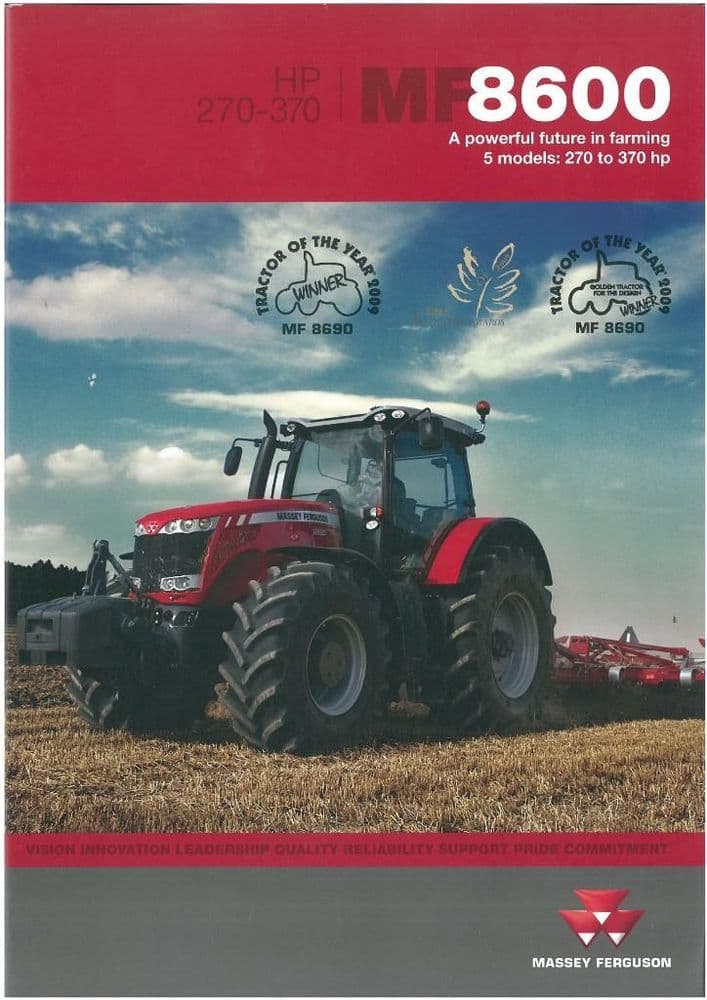 Massey Ferguson Tractor 8600 Range - 8650 8660 8670 8680 8690 Brochure