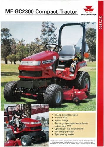 Massey Ferguson Tractor GC2300 Brochure - GC 2300