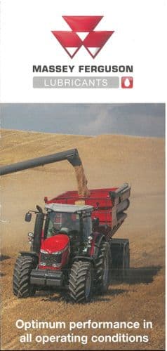 Massey Ferguson Tractor Lubricants and Additional Spool Valves Brochures
