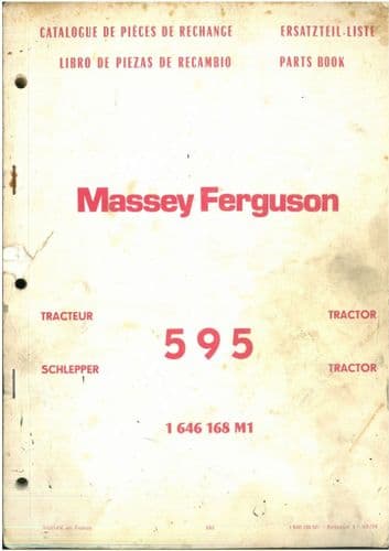 Massey Ferguson Tractor MF 595 Parts Manual - MF595