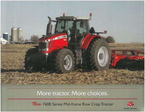 Massey Ferguson Tractor MF 7600 Series - MF 7619 7620 7622 7624  Brochure
