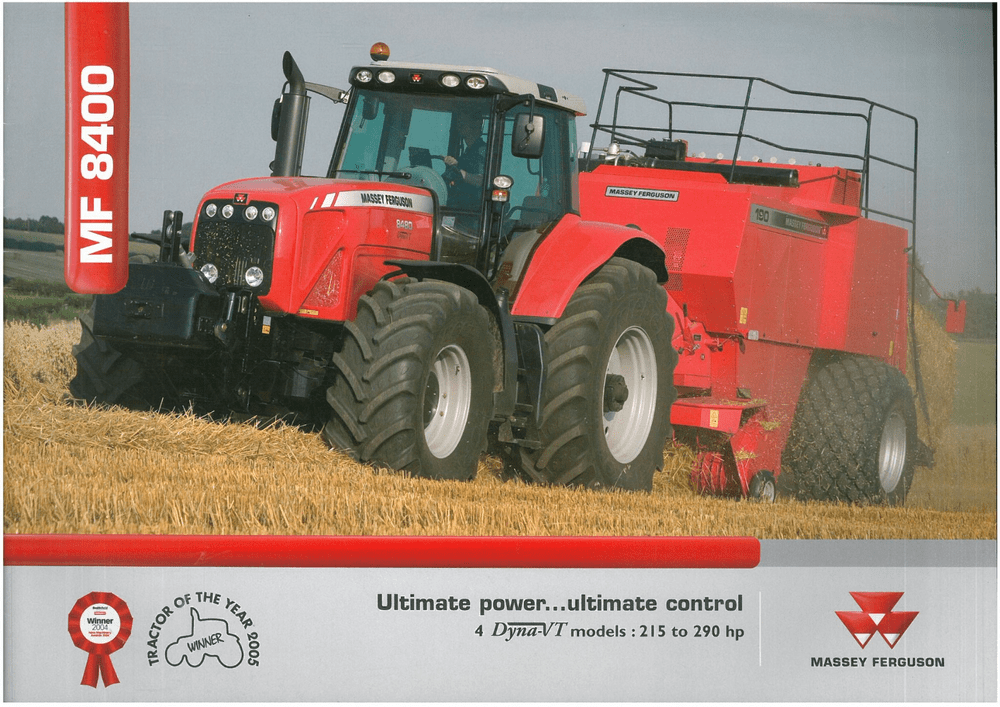 Massey Ferguson Tractor MF 8400 - MF 8450 8460 8470 8480 Brochure