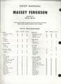 Massey Ferguson Tractor MF1100 & MF1130  I&T Workshop Service Manual
