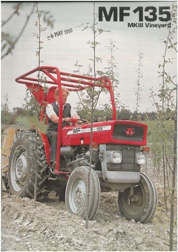 Massey Ferguson Tractor MF135 MKIII Vineyard Brochure -- MF 135