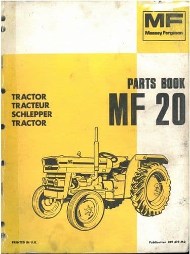 Massey Ferguson Tractor MF20 Parts Manual - MF 20