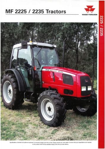 Massey Ferguson Tractor MF2225 MF2235 Brochure - MF 2225 2235