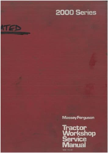 Massey Ferguson Tractor MF2640 MF2680 Workshop Service Manual
