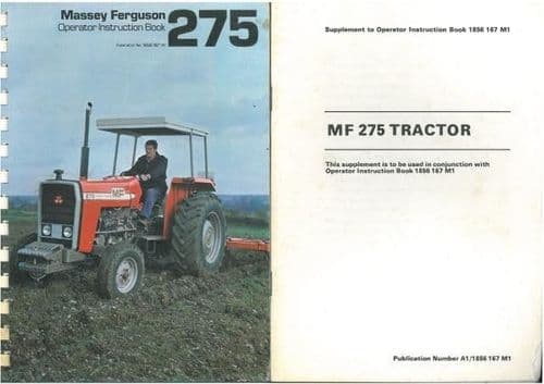 Massey Ferguson Tractor MF275 Operators Manual - MF 275