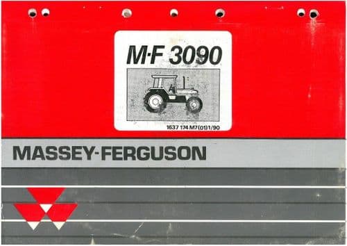 Massey Ferguson Tractor MF3090 Parts Manual - MF 3090