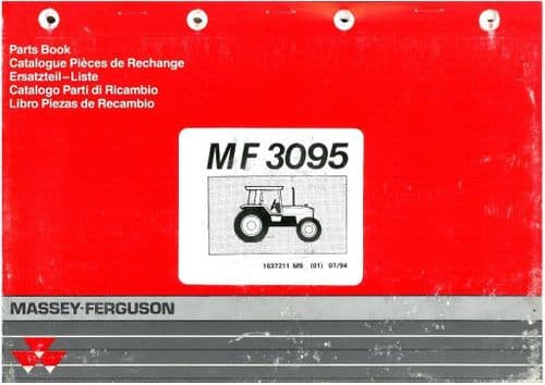 Massey Ferguson Tractor MF3095 Parts Manual - MF 3095