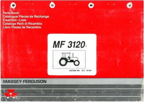 Massey Ferguson Tractor MF3120 Parts Manual - MF 3120