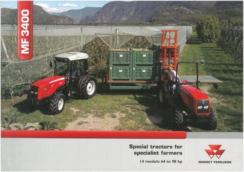 Massey Ferguson Tractor MF3400 -- 3425 3435 3445 3455 Brochure