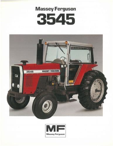 Massey Ferguson Tractor MF3545 Brochure - MF 3545 - Two Wheel Drive  - 2WD