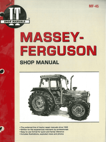 Massey Ferguson Tractor MF362 MF365 MF375 MF383 MF390 MF390T MF398 I&T Workshop Manual