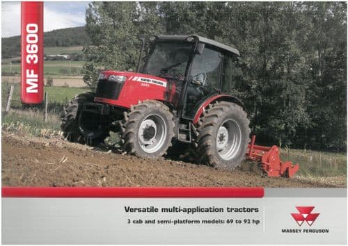 Massey Ferguson Tractor MF3625 MF3635 MF3645 Brochure - MF 3625 3635 3645