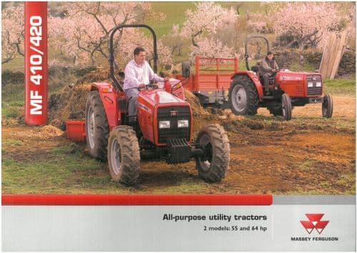 Massey Ferguson Tractor MF410 & MF420 Brochure -  MF 410 420 -