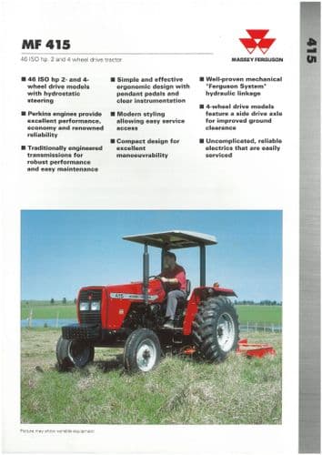 Massey Ferguson Tractor MF415 Brochure - MF 415
