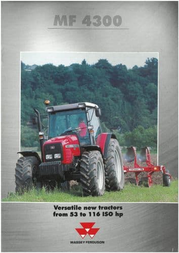 Massey Ferguson Tractor MF4300 Series - 4315 4320 4325 4335 4345 4355 4360 4370 Brochure