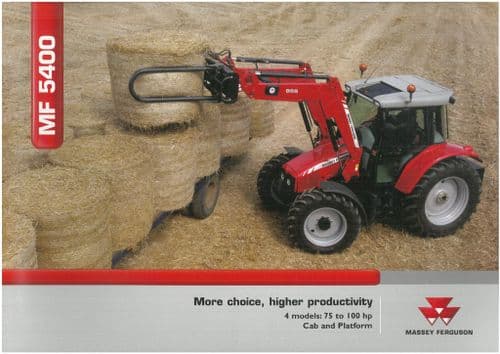 Massey Ferguson Tractor MF5400 - 5425 5435 5445 5455 Brochure