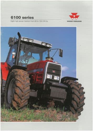 Massey Ferguson Tractor MF6100 - 6120 6130 6140 6150 6160 6170 6180 6190 Brochure