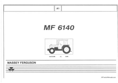 Massey Ferguson Tractor MF6140 Parts Manual