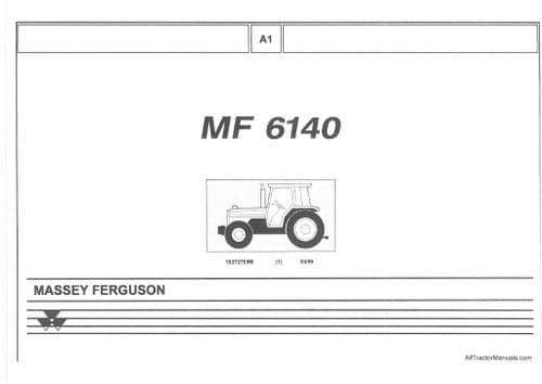 Massey Ferguson Tractor MF6140 Parts Manual