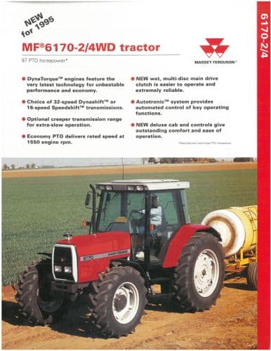 Massey Ferguson Tractor MF6170 Brochure - MF 6170
