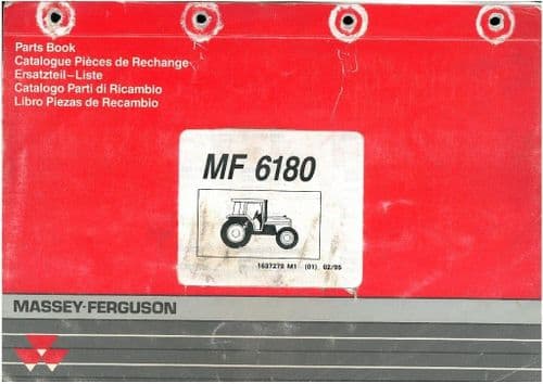 Massey Ferguson Tractor MF6180 Parts Manual - MF 6180