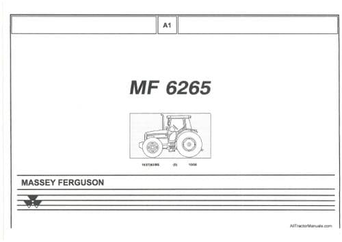Massey Ferguson Tractor MF6265 Parts Manual
